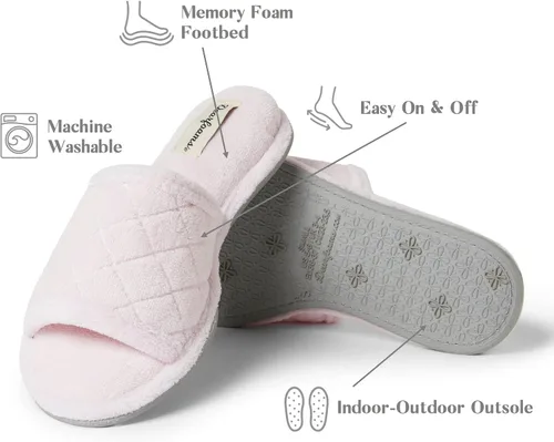Miniatura 3 de Dearfoams Beatrice Terry Side Gore - Pantuflas para mujer
