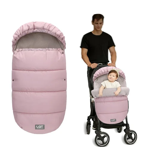 Miniatura 14 de LAT - Saco de dormir para bebé, cálido, universal, saco de dormir para cochecito para clima frío, saco impermeable para niños pequeños