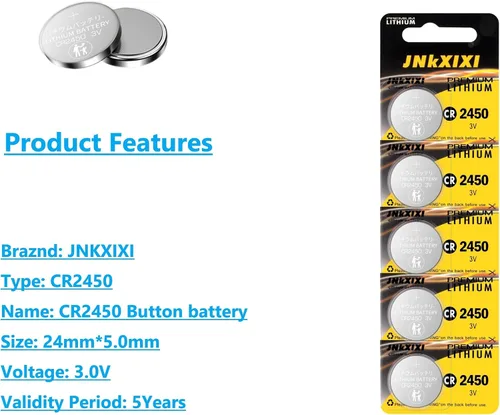 Miniatura 4 de Paquete de 50 baterías CR2450 de iones de litio de 600 mAh CR 2450 3V