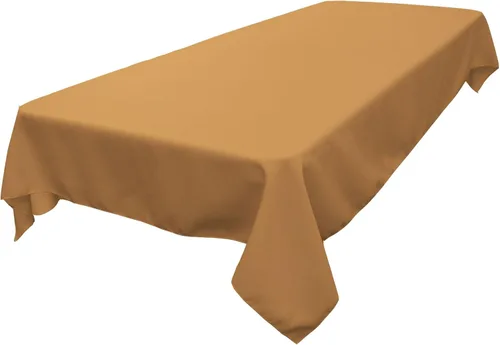 Miniatura 125 de LA Linen Mantel rectangular lavable de popelín de poliéster, resistente a las manchas y a las arrugas, cubierta de mesa 60x84, mantel de tela