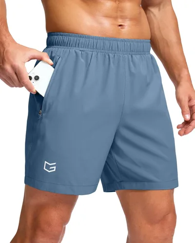 Miniatura 34 de G Gradual Pantalones cortos deportivos para correr para hombre con bolsillos con cremallera, de secado rápido, de 7 pulgadas, 5 pulgadas, 9