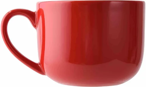 Miniatura 9 de 50oz gran taza de sopa de cerámica con asas para café, té, helado, cereal (negro)
