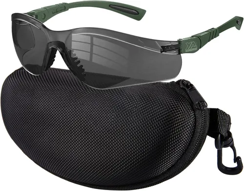 Miniatura 12 de xaegistac Gafas de tiro antivaho, protección ocular para el campo de tiro, lentes de seguridad ajustables con estuche rígido con cremallera