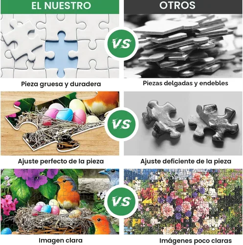 Miniatura 3 de Rompecabezas de 300 piezas para adultos, rompecabezas de pájaros coloridos, rompecabezas coloridos de colibrí, rompecabezas desafiantes para amantes