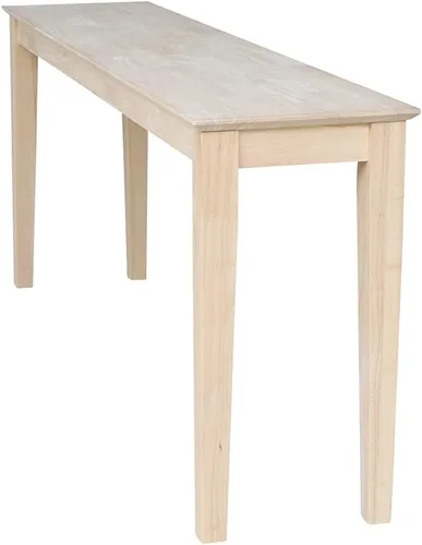 Miniatura 7 de International Concepts Shaker - Mesa consola extendida de 72 pulgadas, sin terminar