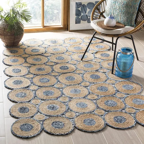 Miniatura 8 de SAFAVIEH Cape Cod Collection - Alfombra de pasillo, 2 pies 3 pulgadas x 8 pies, color rojo y natural, hecho a mano, bohemio trenzado de yute