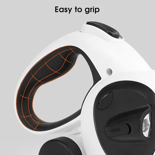 Miniatura 5 de Correa retráctil 4 en 1 para perro, correas de 16.4 pies de largo con luz LED y soporte para bolsa de excrementos para perros pequeños, medianos