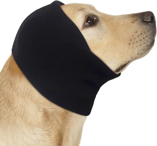 Envolturas para los oídos para perros, banda calmante sin sacudidas para perros, orejeras para aliviar la ansiedad/protección del ruido, calentador