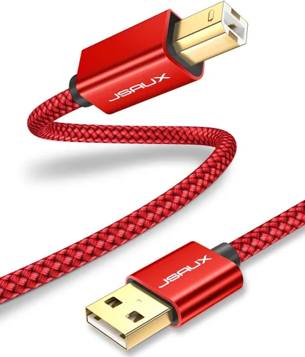 Miniatura 7 de JSAUX - Cable de impresora, cable de escáner USB tipo A macho a tipo B macho, USB 2.0, de alta velocidad, compatible con HP, Canon, Dell, Epson, Gris