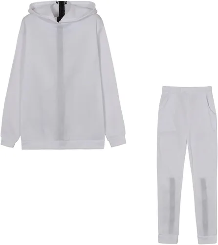 Miniatura 2 de Conjunto de pantalones largos con cremallera frontal y trasera para mujer, con estampado de letras y pantalones largos sueltos