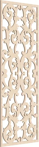 Miniatura 133 de Meadville Paneles decorativos de pared de madera con calado, 9 3/8 pulgadas de ancho x 24 3/8 pulgadas de alto x 1/4 de alto, aliso