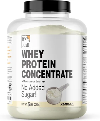 Miniatura 16 de It's Just! - Concentrado de proteína de suero 100%, fabricado en Estados Unidos, WPC-80 premium, sin sabores añadidos ni edulcorantes artificiales