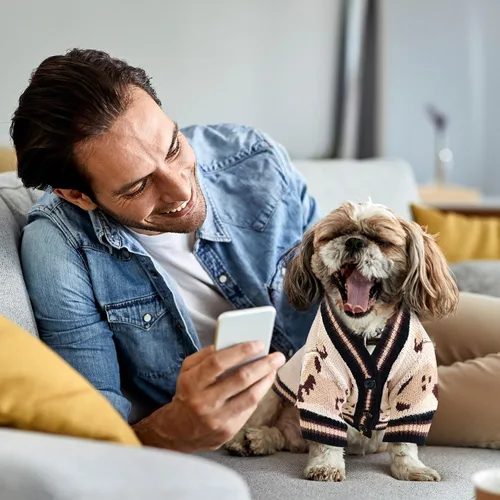 Miniatura 8 de ABRRLO Suéteres para Perros Pequeños Lindos Cárdigans de Perro con Oso Ropa para Perros Pequeños Medianos Niño Niña Cachorro Gato Cárdigan de Punto
