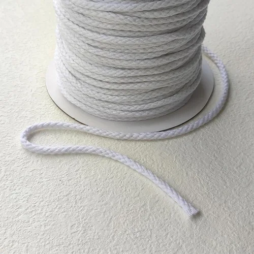 Miniatura 4 de CAQUBO Cuerda de Macramé de Algodón Trenzado de 4 mm, 157 Metros, Color Blanco, Hilo de Macramé para Manualidades, Cuerda de Macramé Suave, Cordón