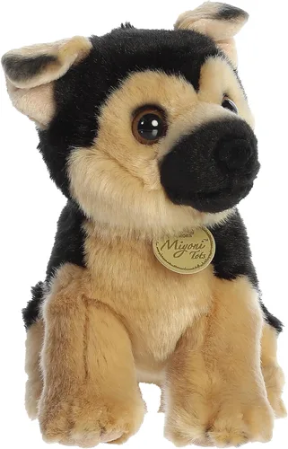Aurora® Adorable Miyoni® Tots - Peluche de pastor alemán, detalle realista, compañía apreciada, marrón, 11 pulgadas