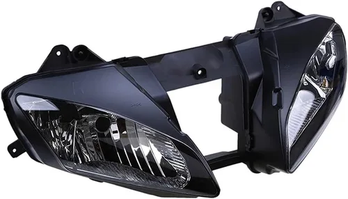 Miniatura 2 de Ensamble de lámpara de faro delantero para motocicleta compatible con Yamaha YZF600 R6 2006 2007 06 07 YZF-R6 Faro frontal transparente para moto
