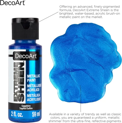 Miniatura 3 de DecoArt Pintura de brillo extremo de oro rosa de 2 onzas, 2 onzas