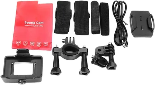 Miniatura 4 de VEMONT Cámara de acción, cámara deportiva 1080P 12MP Full HD de 2.0 pulgadas, cámara de acción de 98.4 ft/98 pies subacuática impermeable para Negro