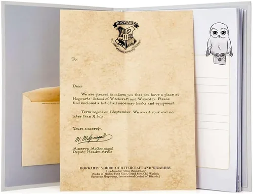 Miniatura 3 de Conquest Journals - Álbum de Harry Potter Little Keeper para bebé, captura recuerdos mágicos, baby shower hasta los 5 años, cubierta de lino gris