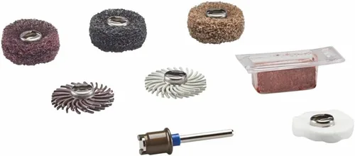 Miniatura 2 de Dremel EZ726-01 EZ Lock Kit de accesorios rotativos de lijado y pulido, juego de 8 piezas