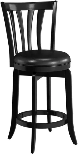 Miniatura 13 de Hillsdale Savana Taburete de cocina de madera, 29.5 pulgadas de alto, negro
