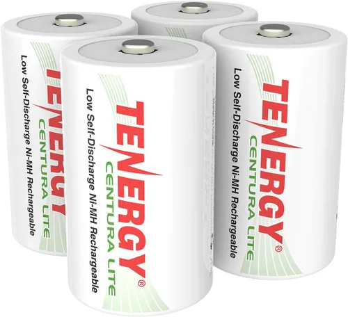 Miniatura 8 de Tenergy Centura Lite - Batería D recargable NiMH de 1.2 V, 3000 mAh de baja autodescarga, batería de tamaño D precargada, certificado UL, paquete