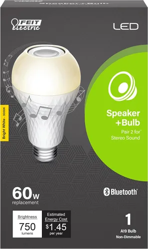 Miniatura 7 de Feit Electric Bombilla LED A19, interruptor IntelliBulb equivalente a 65 W, base media E26, 800 lúmenes, 2700 K, blanco suave, OM60/3DIMCA/LEDI