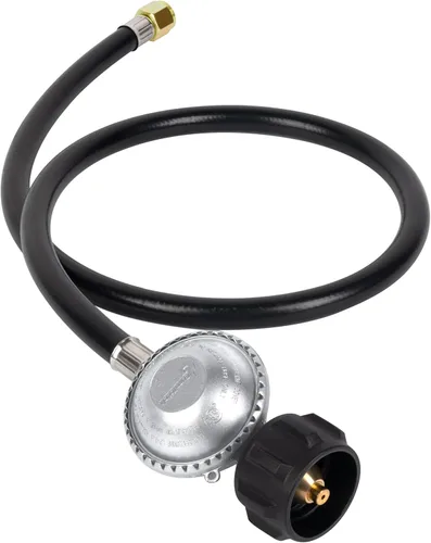 SHINESTAR Regulador y Manguera de Propano de 3 Pies para Weber Spirit/Genesis, Plancha Blackstone 28"/36", Mesa de Fogata, Calentador de Patio y