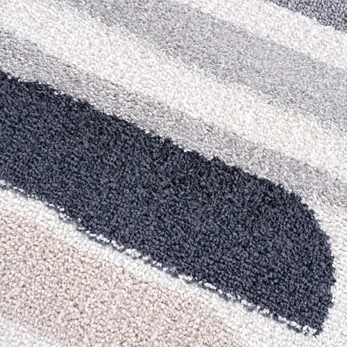 Miniatura 8 de Abani Rugs - Alfombra de área de línea de pintura neutra contemporánea, de 6 x 9 pies, color crema y gris, alfombra superior resistente a las manchas