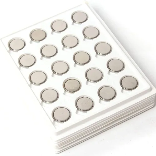 Miniatura 2 de 100 pilas CR2032 de 3 V de iones de litio de iones de litio CR2032 3 V célula de botón de moneda para velas LED de té, para llaves inteligentes