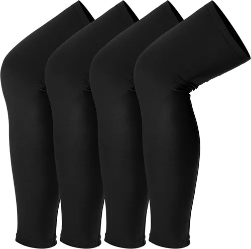 Tatuo Mangas de Compresión para Piernas Manga Larga hasta la Rodilla Protección UV para Hombres y Mujeres Deporte Baloncesto Fútbol Americano