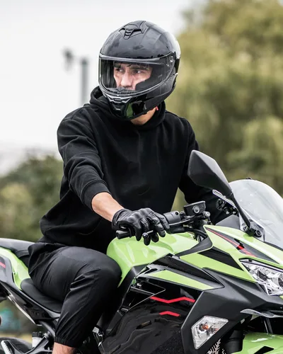 Miniatura 7 de Cascos de motocicleta para adultos, hombres y mujeres, casco ligero de cara completa para bicicleta de calle, carreras, DOT con visera extra