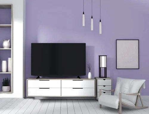 Miniatura 3 de Papel tapiz morado de despegar y pegar de 197" x 17.7" pulgadas, papel tapiz de color sólido, papel de contacto autoadhesivo removible para cubrir