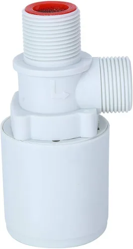 Miniatura 3 de Estink Válvula de flotador automática, rosca de 3/4 pulgadas, control de nivel de agua vertical de plástico con filtro, válvula de bola con sensor