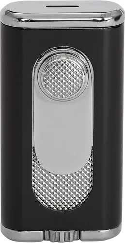 Miniatura 3 de Xikar Verano - Encendedor plano de llama, caja de regalo, elegante construcción de metal, color negro