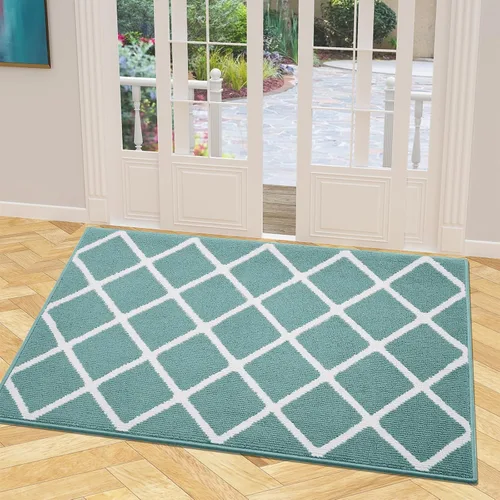 Miniatura 23 de Finchitty Alfombra para Puerta Interior, Resistente a la Suciedad y Absorbente, de Perfil Bajo, Antideslizante, Lavable, Alfombras de Piso