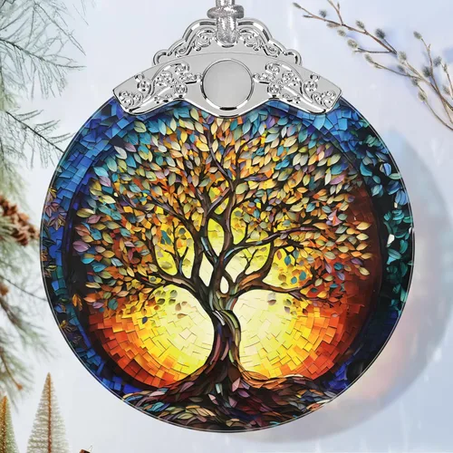 Miniatura 8 de Jocidea - Adorno de Vidrio Manchado de Elfo Mariposa - Adorno Navideño - Adornos Navideños para Árbol - Ideas de Regalos de Vacaciones - Intercambio