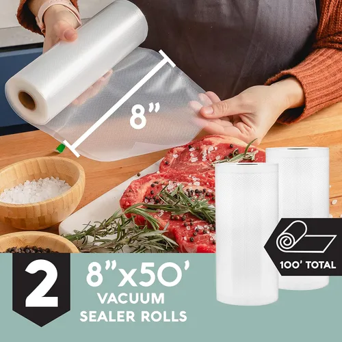 Miniatura 2 de Avid Armor Rollos de sellado al vacío, bolsas de sellado al vacío para almacenamiento de alimentos, bolsas selladoras al vacío para congelador