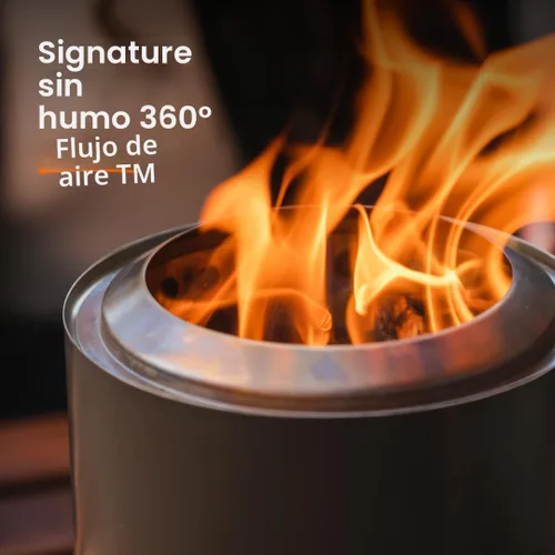 Miniatura 2 de Solo Stove Mesa, Hoguera de Mesa de 5.1 Pulgadas con Soporte - Hoguera de Acero Inoxidable Sin Humo para Acampar, al Aire Libre y Patio - Hoguera