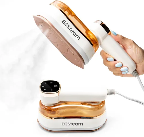 Vaporizador para ropa y plancha 2 en 1, vaporizador portátil de mano y plancha de vapor de viaje para ropa, calentamiento rápido de 1200 W, 20