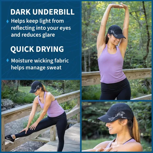 Miniatura 2 de TrailHeads Sombrero plegable para correr para mujer Gorra de verano con protección UV