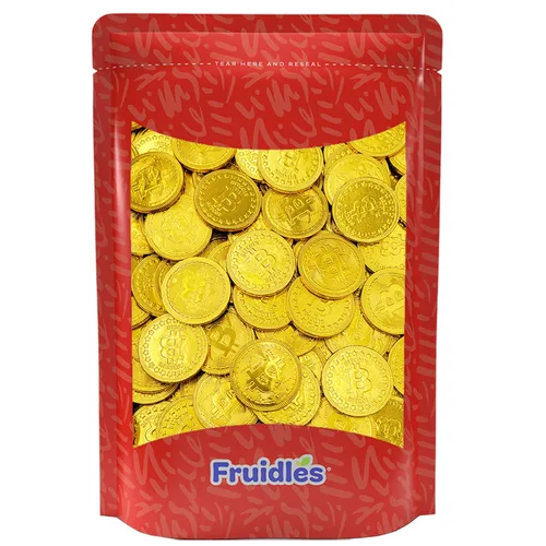 Miniatura 8 de 25 monedas originales de chocolate cripto Bitcoin, hechas con chocolate belga de primera calidad, sin gluten, sin OMG, lácteos certificados Kosher
