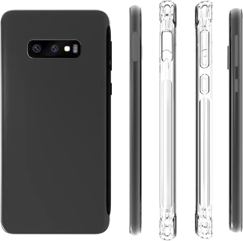 Miniatura 2 de USTIYA Funda para Samsung Galaxy S10e Clear TPU Cuatro Esquinas Cubierta Protectora Transparente Suave Funda