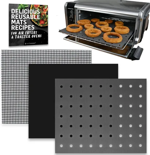 INFRAOVENS Alfombrillas reutilizables compatibles con Ninja Foodi SP101 SP201 SP301 SP351, revestimientos para horno tostador, accesorios para horno