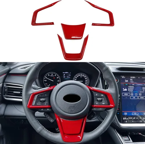 Miniatura 7 de 4 piezas de marco de panel de volante de fibra de carbono ABS para Subaru Forester Ascent SUV 2019-2024, para Impreza 2017-2024, para Legacy/Outback