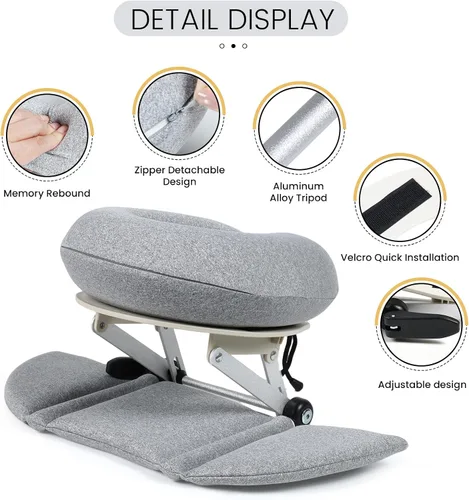 Miniatura 2 de TRENDBOX Mesa de masaje, almohada de espuma viscoelástica, almohada de masaje de espuma viscoelástica multifuncional ajustable para oficina, sueño