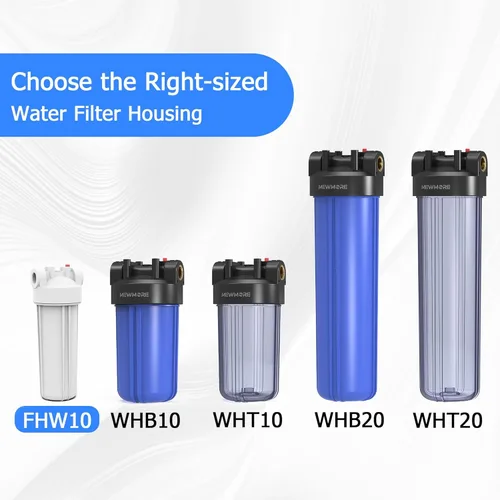 Miniatura 7 de FHW10 - Carcasa de filtro de agua para toda la casa, se adapta a filtros de sedimentos de 10 x 2.5 pulgadas, etc. para agua de pozos y ciudades