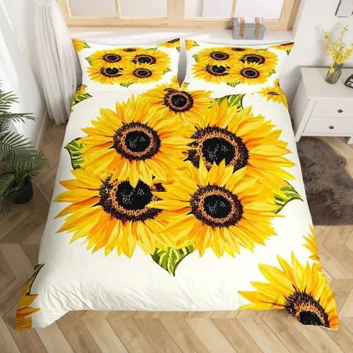 Miniatura 26 de Homewish Juego de ropa de cama de elefante, tamaño Queen, funda de edredón a rayas azules para niños y niñas, juego de funda de edredón de animales