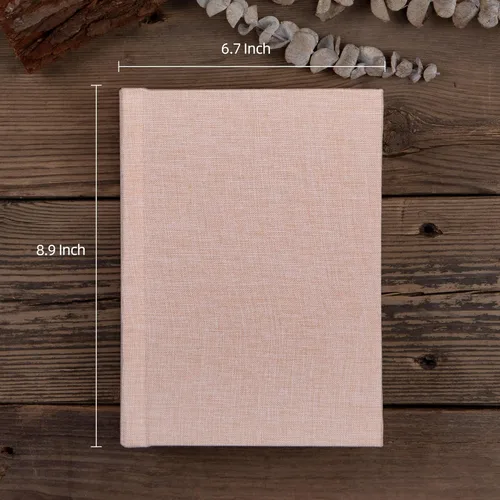 Miniatura 2 de Pssoss Álbum de fotos pequeño de 4 x 6 pulgadas con espacio de escritura con capacidad para 20 fotos, ideal para álbum temático de boda y álbum