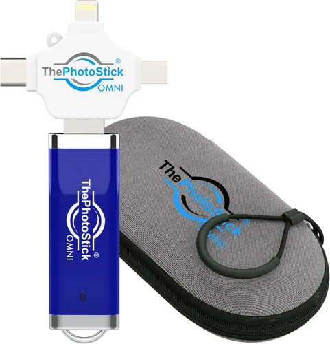 Miniatura 2 de ThePhotoStick® Omni - Funda protectora de 256 GB + - Copia de seguridad y transferencia segura de fotos y videos, organización de archivos